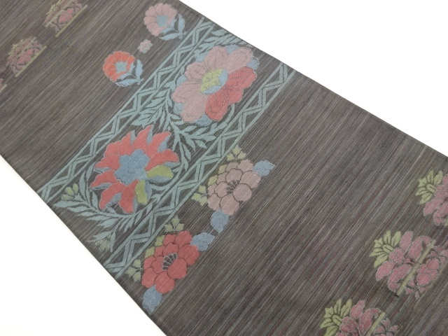 JAPANESE FUKURO OBI / WOVEN FLOWER
